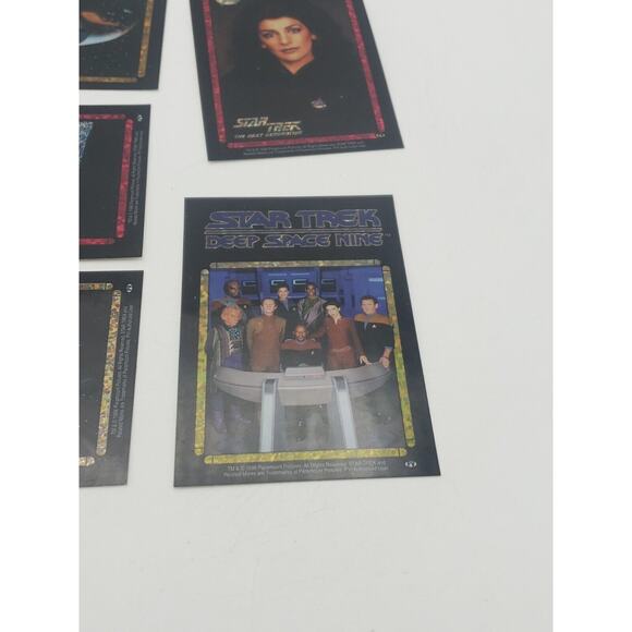 1996 90s STAR TREK LOT OF 10 VENDING MACHINE STICKER PRISM PICARD SPACESHIP - Picture 2 of 10